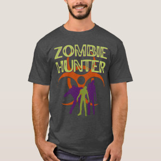 T-shirt Chasseur de zombies Effrayant Horreur Costume d'Ha