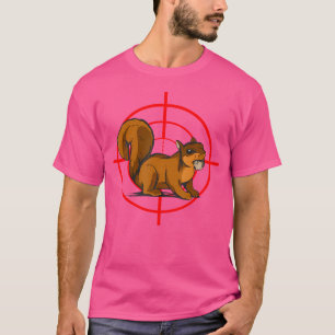 T-shirt Chasseur d'écureuil cible Chasse d'écureuil S