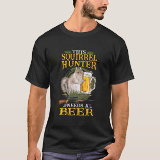 T-shirt Chasseur d'écureuils Chasse aux écureuils Écureuil
