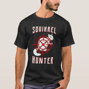 T-shirt Chasseur d'écureuils Cible Fusil Marmotte Chasse C