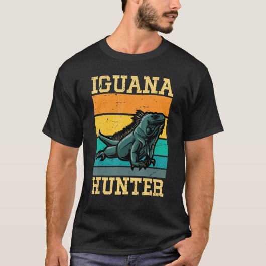 T-shirt Chasseur d'iguana pour garçons Iguanas Iguana Liza (Devant)