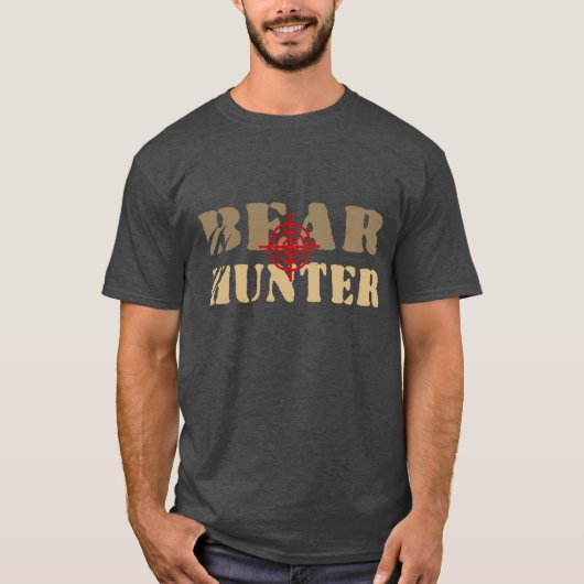 T-SHIRT CHASSEUR D'OURS FIER DE L'OURS (Devant)