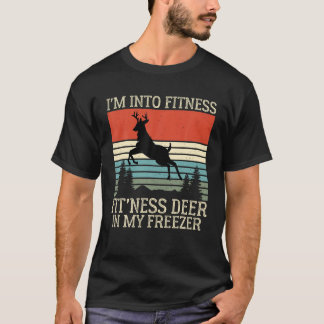T-shirt Chasseur drôle Je suis dans Fitness Fit Ness Deer
