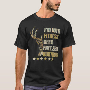T-shirt Chasseur drôle Papa Je suis dans Fitness Deer Free