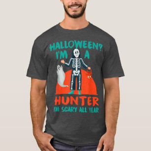 T-shirt Chasseur J'ai peur toute l'année Chasse Halloween