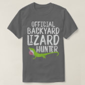 T-shirt Chasseur Lizard cadeau pour les fans Reptile garço (Design devant)