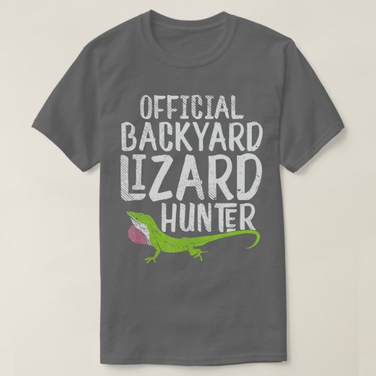 T-shirt Chasseur Lizard cadeau pour les fans Reptile garço (Design devant)