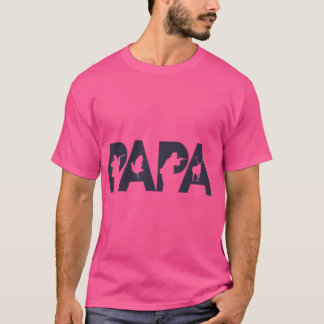 T-shirt Chasseur Papa Funny Papa Chasse Père Top