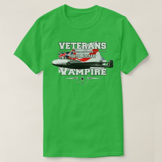 T-shirt chasseur Vampire britannique (Design devant)
