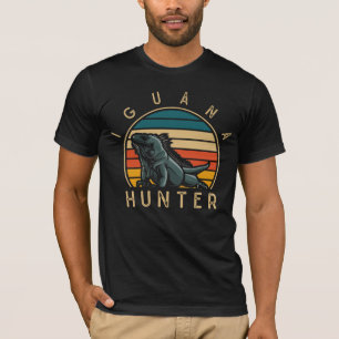 T-shirt Chasseur vintage Iguana Amusant Reptile