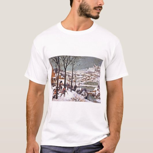 T-shirt Chasseurs dans la neige, Pieter Bruegel l'Ancien (Devant)