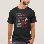 T-shirt Chasseurs de cerfs de Noël amusants Père Noël Vian (Devant)