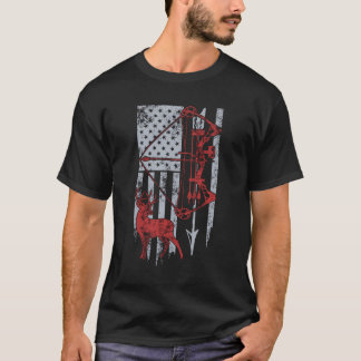 T-shirt Chasseurs de Drapeaux de Chasse aux Cerfs