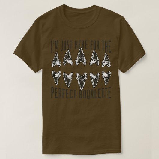 T-shirt Chasseurs de fossiles et chasse aux dents de requi (Design devant)