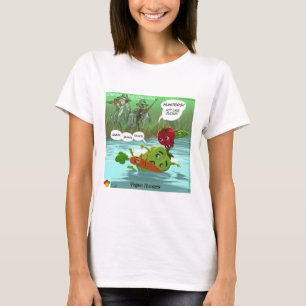 T-shirt Chasseurs Végétaliens Drôles Rick Londres Cartoon