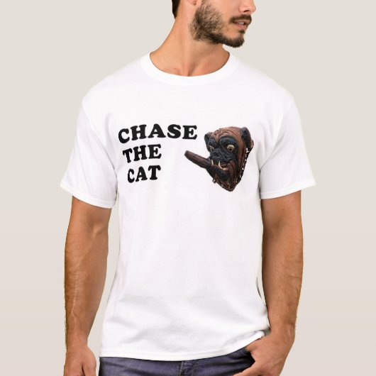 T-shirt chassez le chat (Devant)