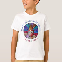 Chaste Heart of St. Joseph Design en verre tendu