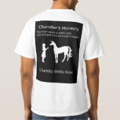 T-shirt Chastity Rose Vegan Virgin + Chandler's Honesty (Dos)