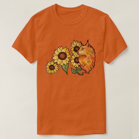 T-shirt Chat à coon de Ginger Maine (Design devant)