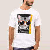 T-shirt Chat à la mode (Devant)