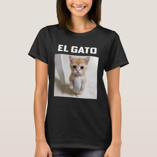 T-shirt Chat à mème El Gato (Devant)