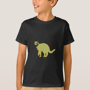 T-shirt Chat à motifs