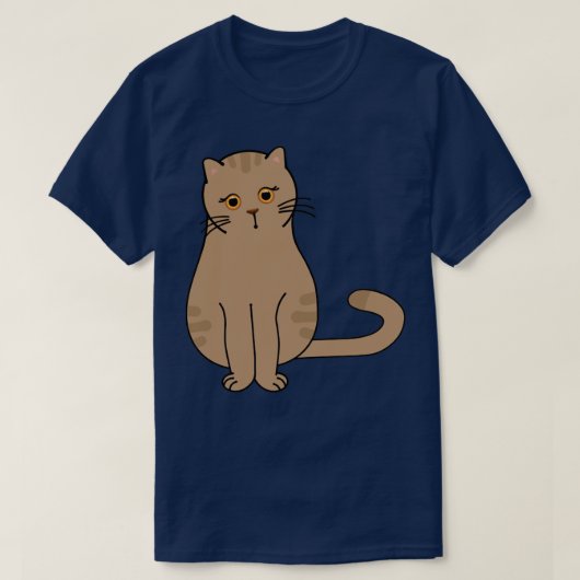 T-shirt Chat à petit front mignon (Design devant)