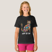 T-shirt chat à pois pour le jour des points (Devant entier)