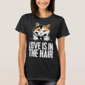 T-shirt chat à queue courte mère Bobtail (Devant)
