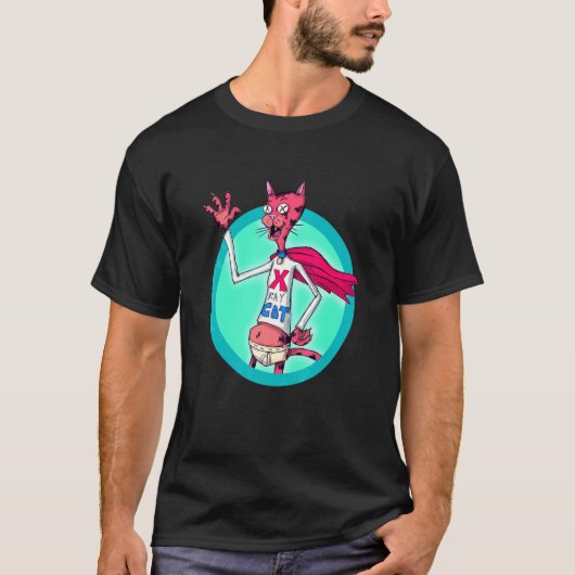 T-shirt Chat à rayons X (Devant)