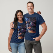 T-shirt Chat Abstrait (Unisexe)