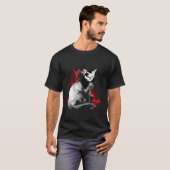 T-shirt Chat Abstrait Le Chat s Inner Selfs Animal Cute Ar (Devant entier)