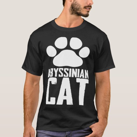 T-shirt chat abyssin (Devant)