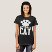 T-shirt chat abyssin (Devant entier)