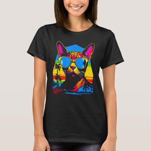 T-shirt Chat abyssin populaire (Devant)