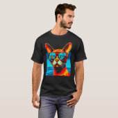 T-shirt Chat abyssin tendance (Devant entier)