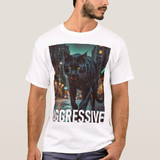 T-shirt Chat agressif