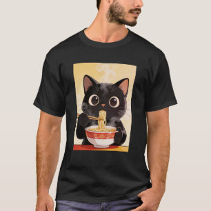 T-shirt Chat aime la soupe de nouilles Ramen