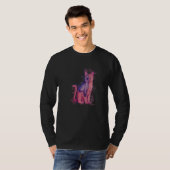 T-shirt Chat Alien de l'Espace à Giclée d'Eau (Devant entier)