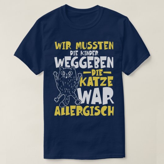 T-shirt Chat allergique 3 (Design devant)