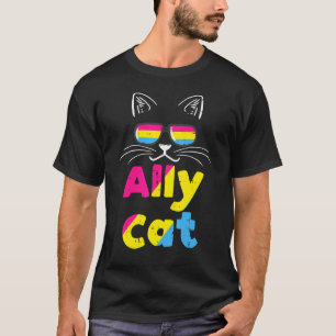 T-shirt Chat allié Pansexuel Trucs Pan Drapeau Lgbt Gay Le