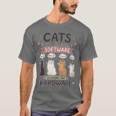 T-shirt Chat amateur de programmeur drôle humour de codage (Devant)