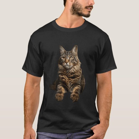 T-shirt Chat américain à queue courte (Devant)