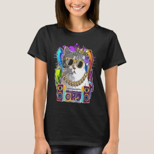 T-shirt Chat American Wirehair Hip Hop Musique Rap 90s