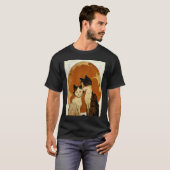 T-shirt Chat Amour Lune (Devant entier)