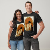 T-shirt Chat Amour Lune (Unisexe)