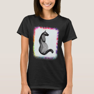 T-shirt Chat Amour R Papa Maman Garçon Fille Tie Dye  Bleu