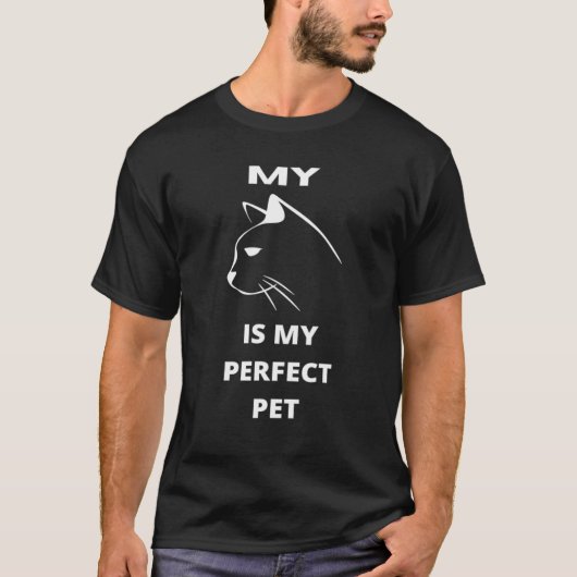 T-SHIRT CHAT AMUSANT EST MON PARFAIT (Devant)