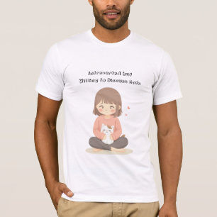 T-shirt Chat amusant Introvert Chemise - Texte modifiable 