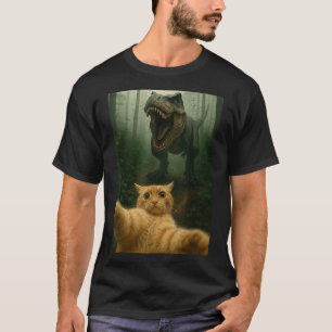 T-shirt Chat amusant Selfie Dinosaure mème Animaux Lover G